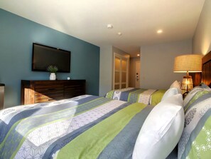 Iron/ironing board, travel crib, free WiFi, bed sheets