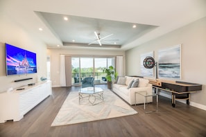 Luxury House, Multiple Bedrooms | Living area | 42-inch flat-screen TV with cable channels, TV