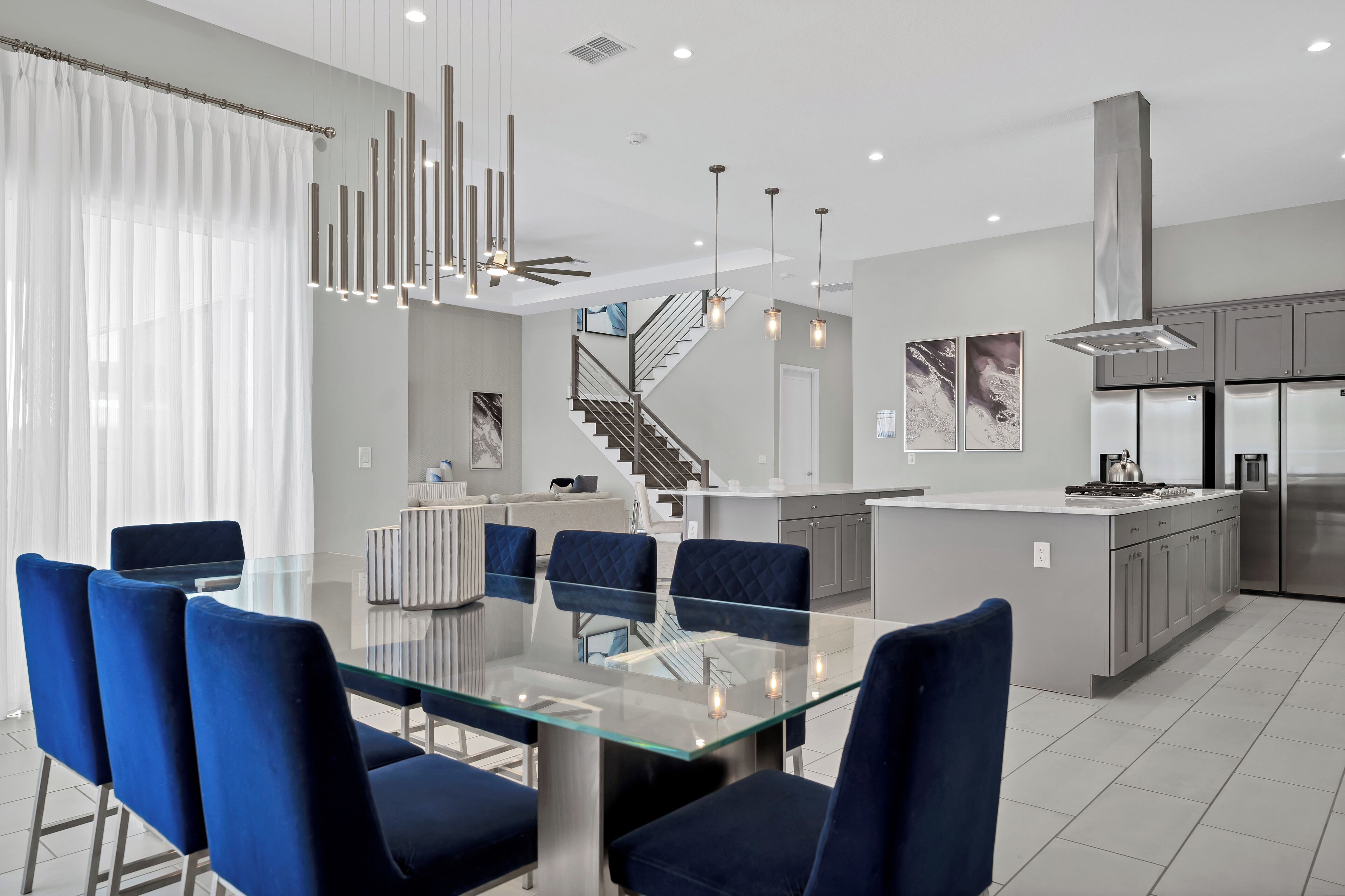 Elegant Estate with Private Pool & Shuffleboard near Disney with Waterpark Access | Dining room