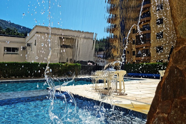 2 outdoor pools, a waterfall pool, sun loungers