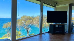TV, fireplace - Magnificent Ocean Living Malua Bay (MALUA BAY)