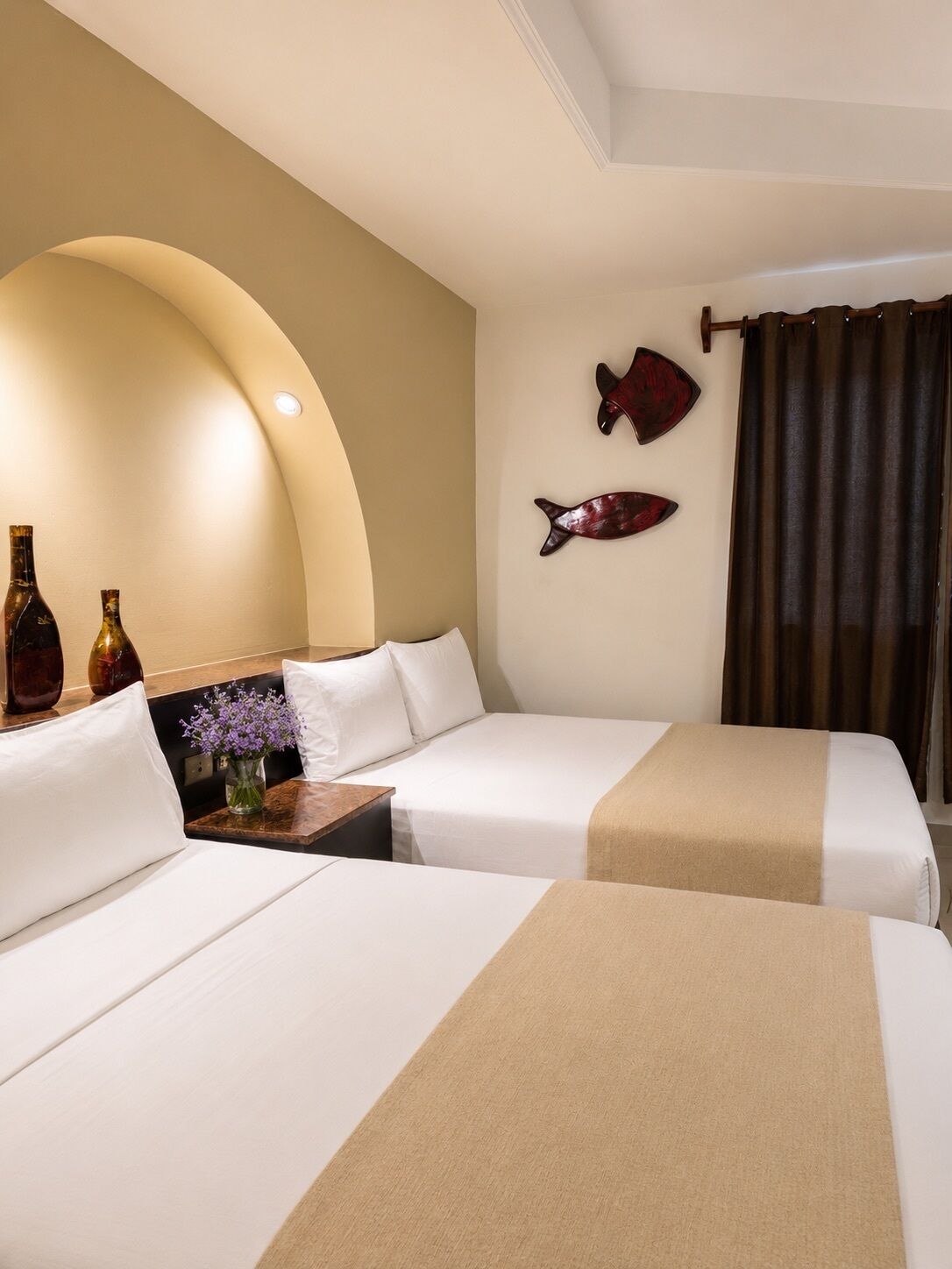 Double Room, 2 Double Beds | Premium bedding, down comforters, Tempur-Pedic beds