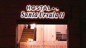 Front of property - evening/night - Hostal Santa Ursula II (Arequipa)