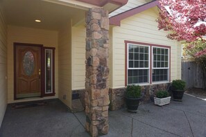 Front entrance and porch