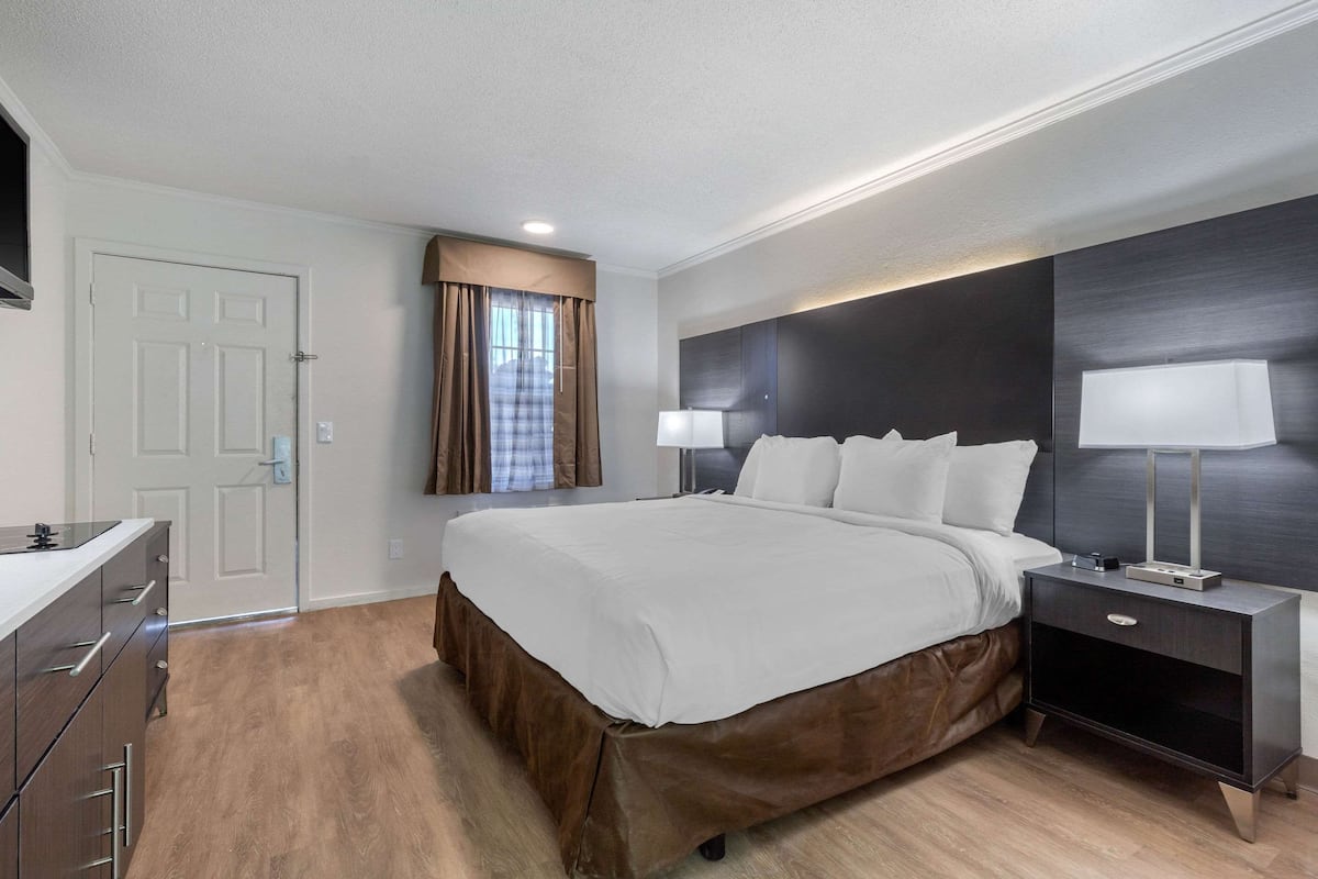 Room, 1 King Bed, Non Smoking (Efficiency) | Egyptian cotton sheets, premium bedding, pillowtop beds, desk