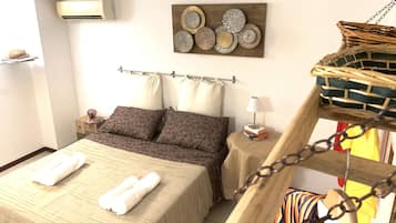 2 chambres, bureau, chambres insonorisées, fer et planche à repasser