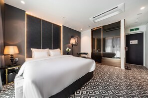 Chambre Deluxe double | Accès au Wi-Fi (inclus), literie fournie