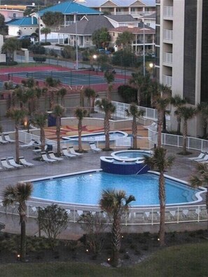 A heated pool