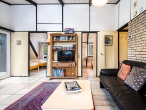 Een flatscreentelevisie