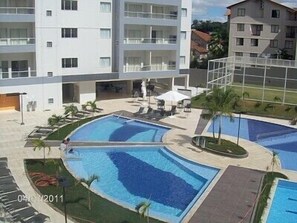 Indoor pool, outdoor pool - Veredas do Rio Quente Flat - Excellent Flat in Rio Quente (Rio Quente)