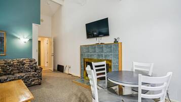 Cozy up with the electric fireplace