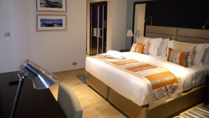 Minibar, in-room safe, desk, laptop workspace - The Providence by Mantis (Lagos)