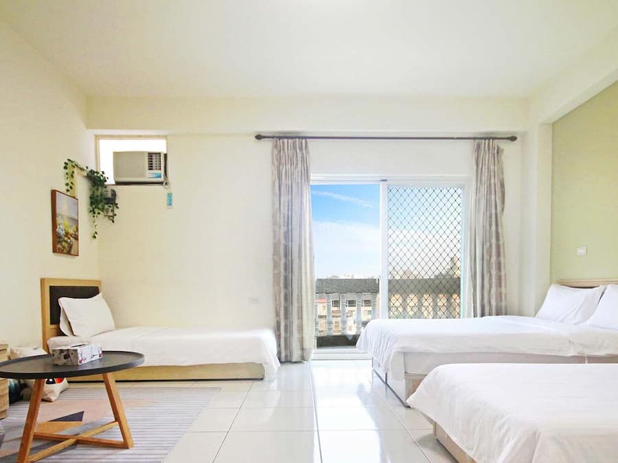 Family Quadruple Room | Desk, blackout drapes, free WiFi, bed sheets