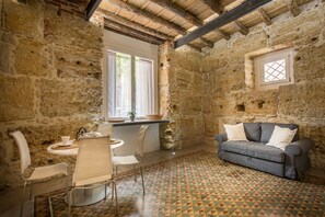 Apartment, 2 Bedrooms | Living area | Flat-screen TV - Stylish house in front of Casa Professa (Palermo)