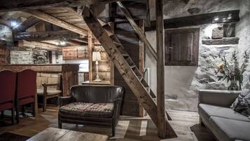 TV, fireplace, DVD player, books