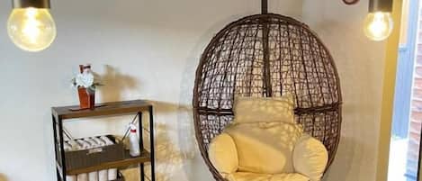 Flat-screen TV, Netflix, DVD player