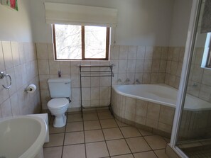 Deluxe Double Room | Bathroom | Free toiletries, towels, soap, toilet paper - Fairview Cottages (Clarens)
