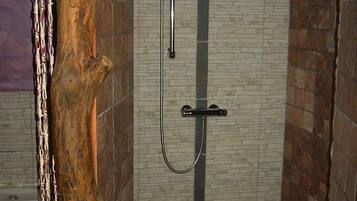 Double Room (Astur) | Bathroom | Shower, hair dryer, towels, soap