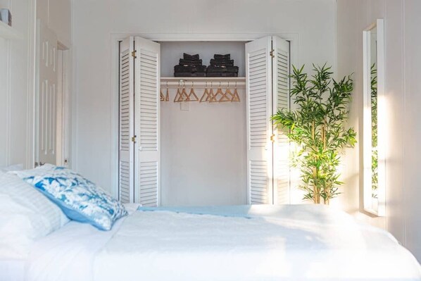 2 bedrooms, iron/ironing board, travel crib, WiFi