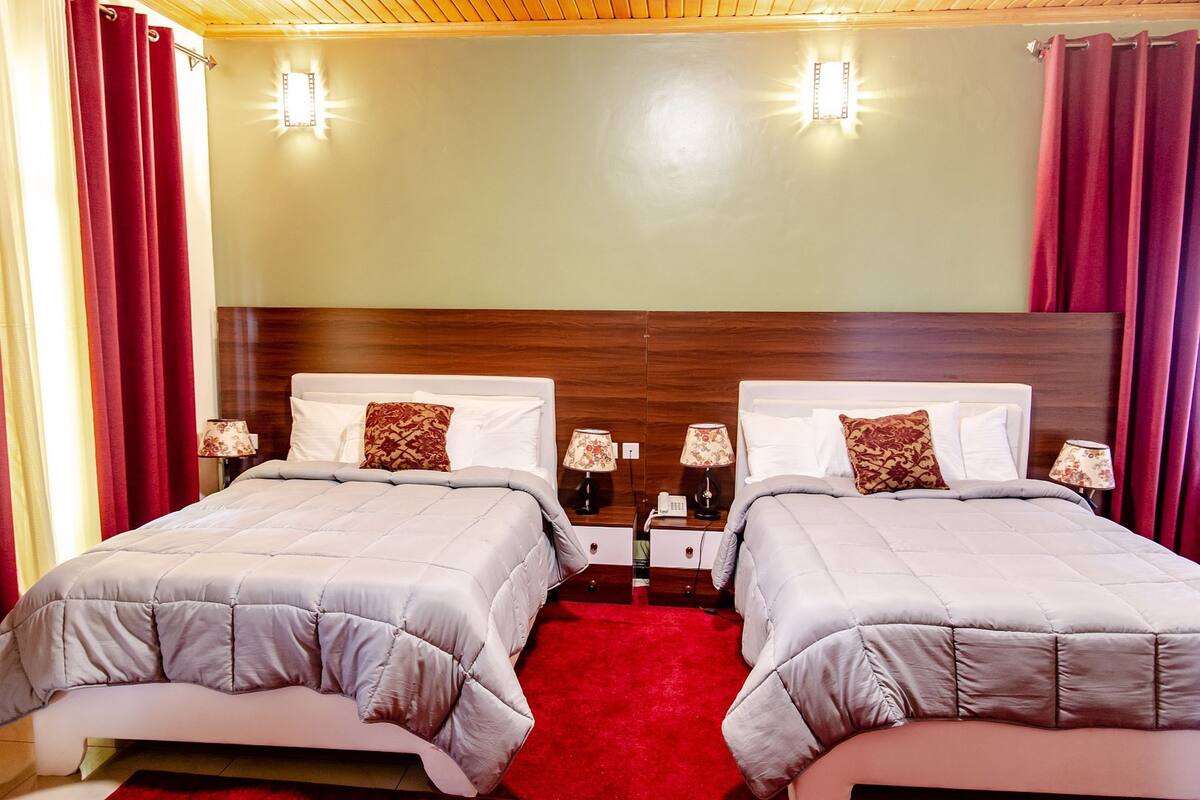 Deluxe Twin kamer, 1 tweepersoonsbed | 4 slaapkamers, gratis wifi, beddengoed