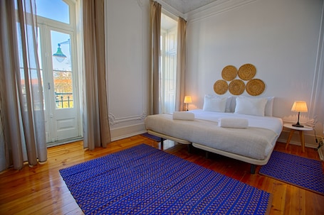 Deluxe Double or Twin Room, Shared Bathroom | Laptop workspace, blackout drapes, iron/ironing board, free WiFi