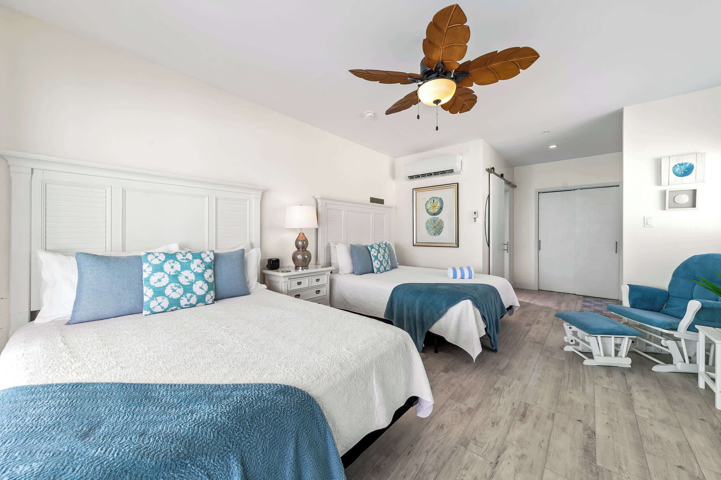 Sand Dollar bedroom area with two queen beds