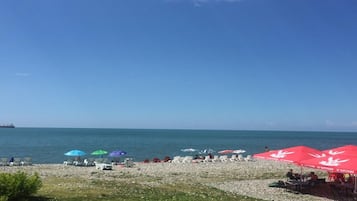 Aan het strand