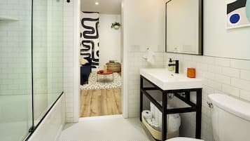 Hair dryer, towels
