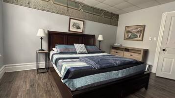 2 bedrooms, iron/ironing board, travel crib, free WiFi