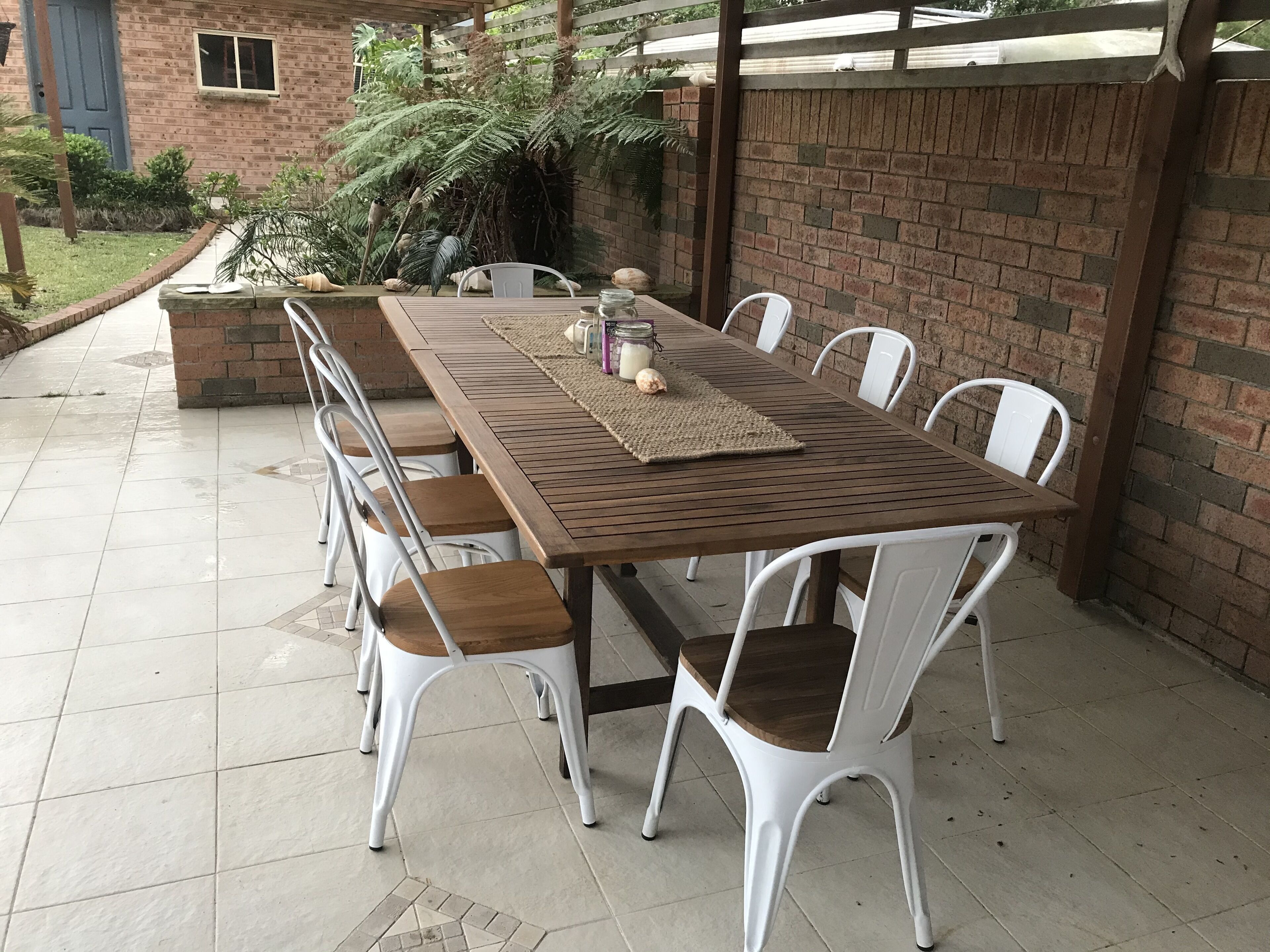 Undercover BBQ area with  power and lighting 