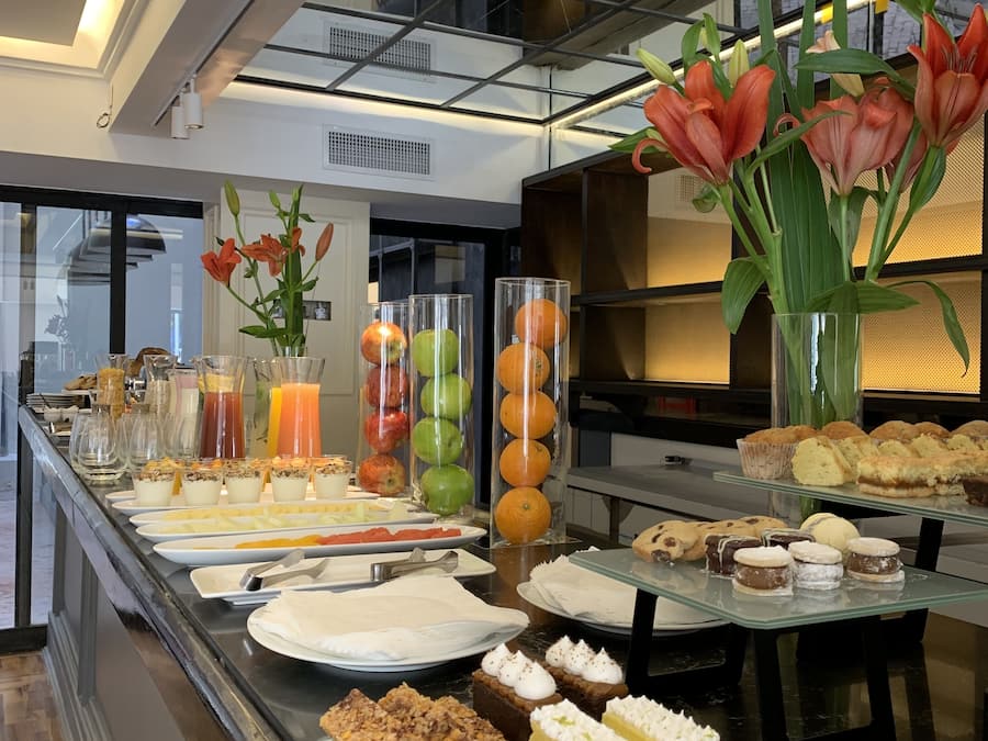 Free daily buffet breakfast