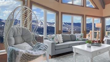 Télévision, cheminée, livres, espaces bureaux