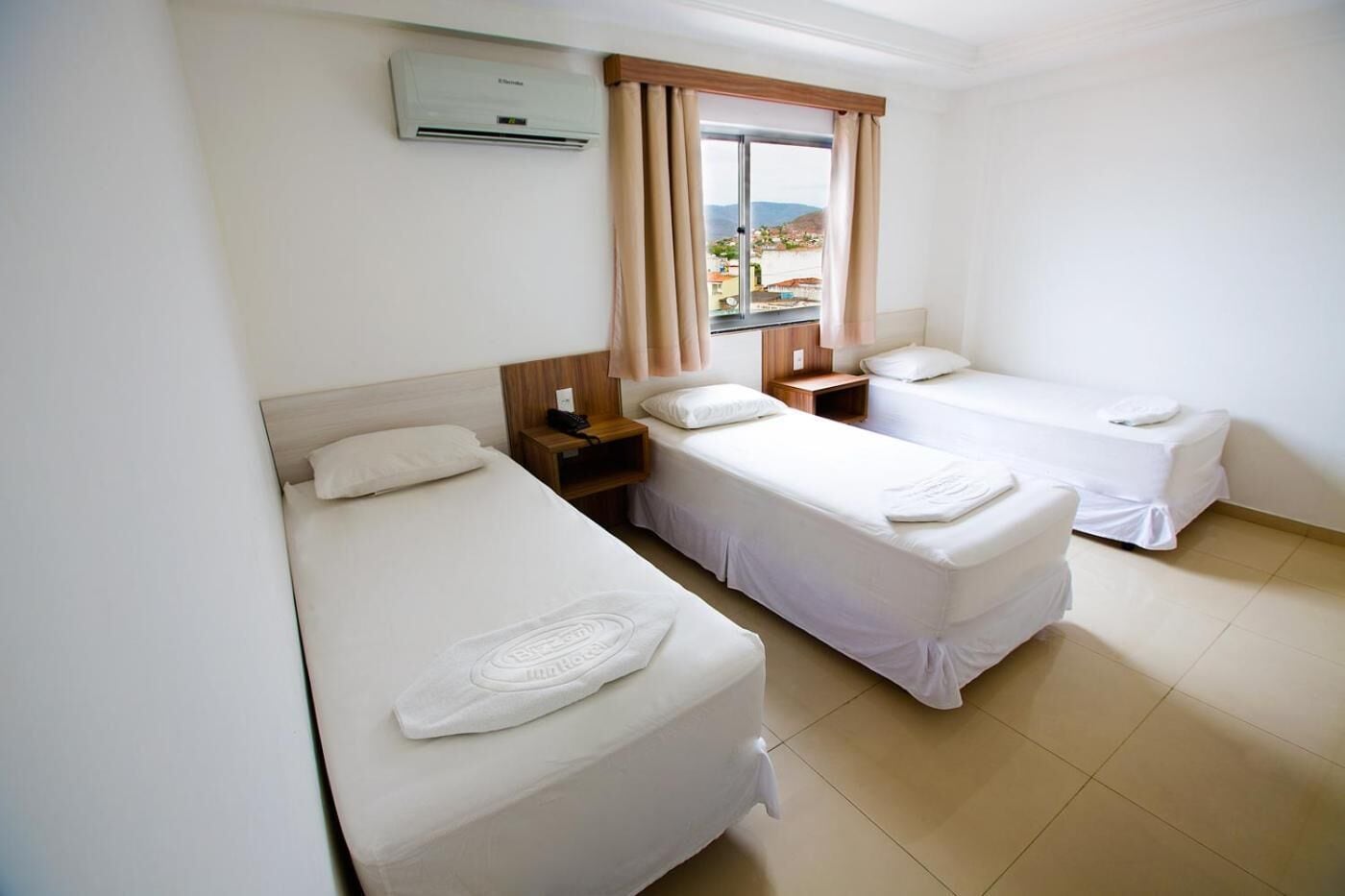 Desk, blackout curtains, free WiFi, bed sheets