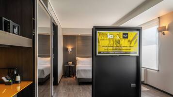 Premium bedding, minibar, in-room safe, laptop workspace