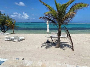En la playa