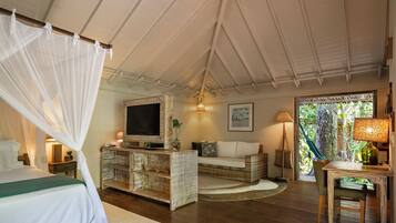 Bangalô | Frigobar, cofres nos quartos, Wi-Fi de cortesia, roupa de cama