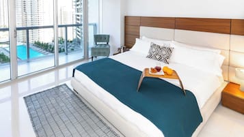 1 habitación, tabla de planchar con plancha, cuna de viaje y wifi