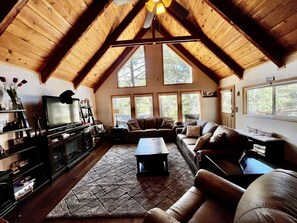 Smart TV, fireplace, printers