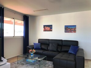 Smart-tv och en stereo