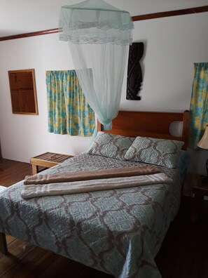 Premium bedding, down duvets, individually decorated