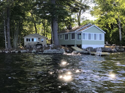 TWO Waterfront Camps on Sebago Lake
