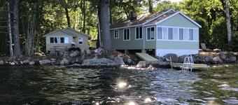 TWO Waterfront Camps on Sebago Lake