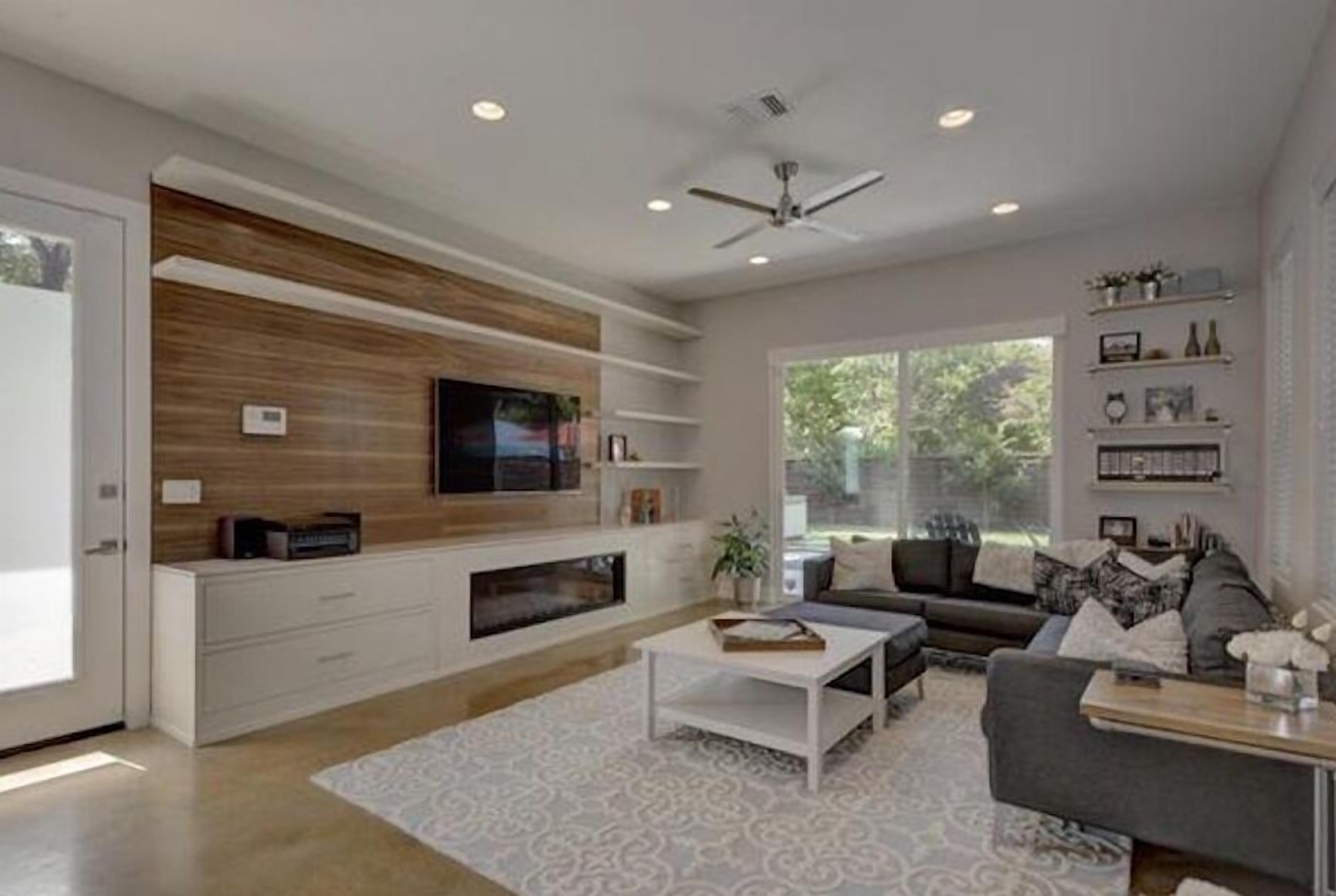 TV, video games, DVD player, music library