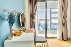 アパートメント 2 ベッドルーム | 高級寝具、ミニバー、客室ごとに異なる装飾、客室ごとに異なるインテリア