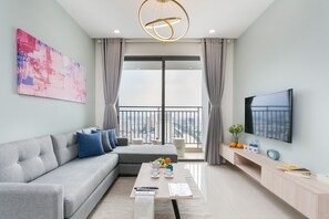 公寓, 3 間臥室 | 客廳 | 40 吋平面電視連有線電視頻道、電視