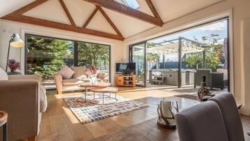 Télévision, cheminée