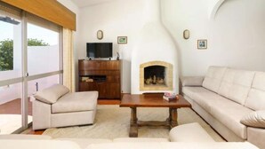 TV, fireplace, books - Auffret Holidays - 713114/AL (Porches)