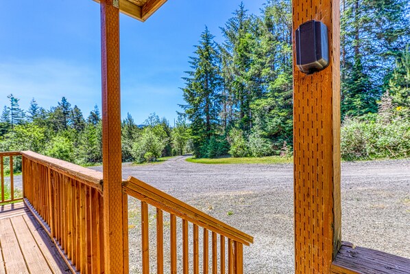 Property grounds - Secluded & comfortable dog-friendly home with deck plus ATV/boat parking (North Bend)