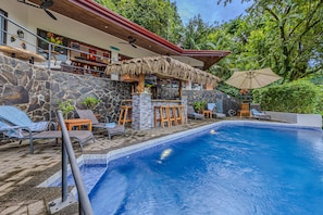 Outdoor pool - Pacifica- Spectacular Views, On-site Staff, Gated Community-Paved Road Access (Savegre de Aguirre)