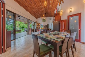 Dining - Pacifica- Spectacular Views, On-site Staff, Gated Community-Paved Road Access (Savegre de Aguirre)